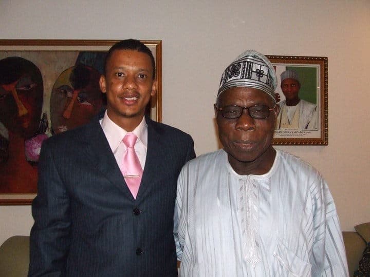 Bishop Harrington with Olusegun Obasanjo